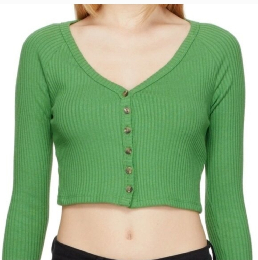 Levi's Cotton Cropped Cardigan-Small